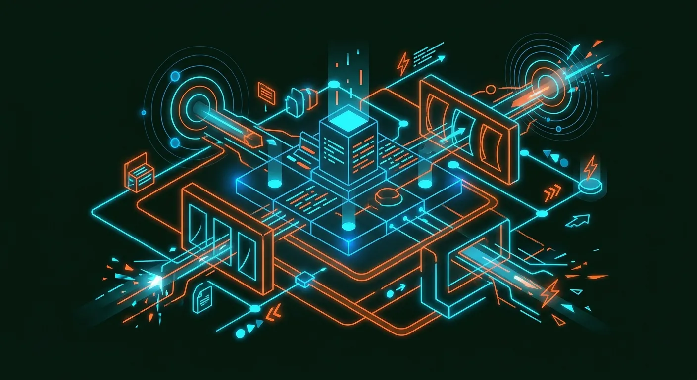 Ilustrasi skema arsitektur dan arti slotted pada sistem hiburan digital
